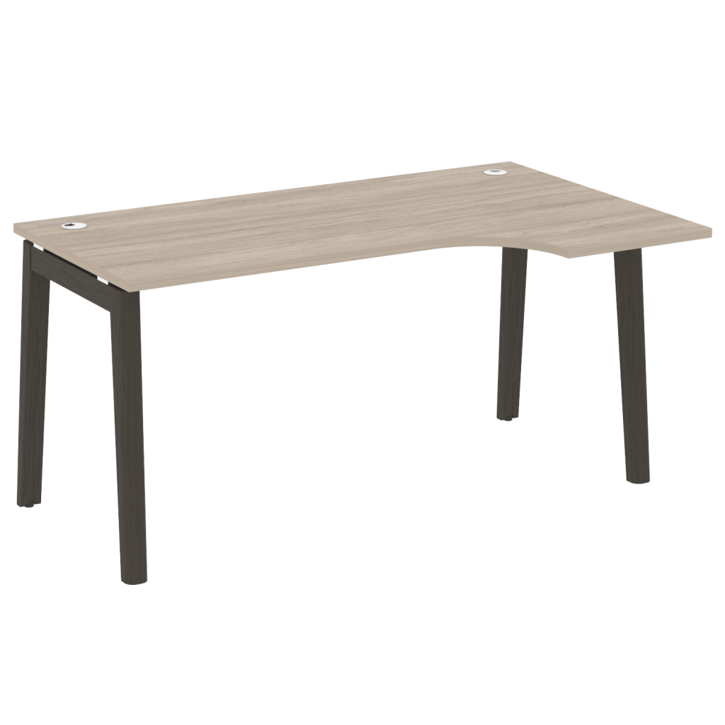 Стол эргономичный правый Оникс Вуд для персонала 1580*980*750 Оникс Вуд для персонала Дуб Аттик